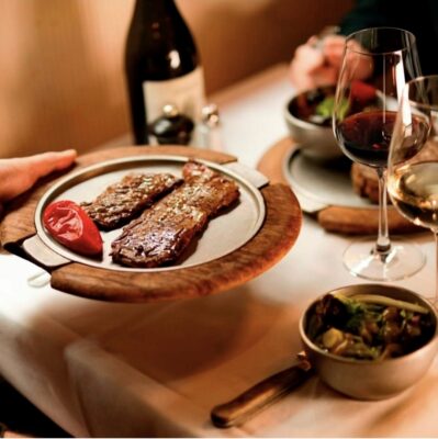 Plato Brasil con Base de Madera
